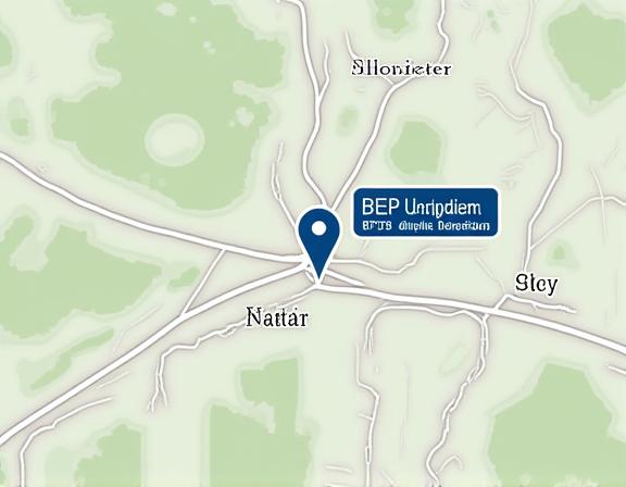 Carte montrant la localisation du siège du BEP à Scy